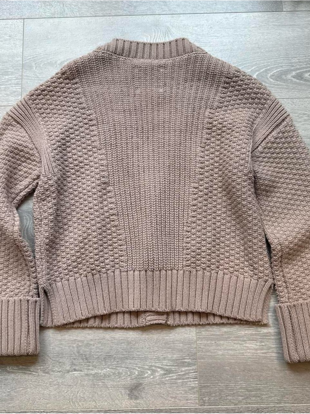 Abercrombie & Fitch Women's Taupe Knit Button Cardigan - Picture 2 of 5